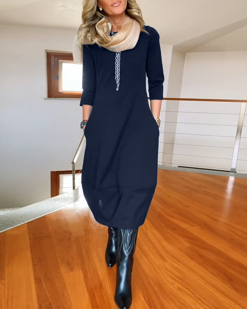 Nele™ | Robe Midi Raffinée