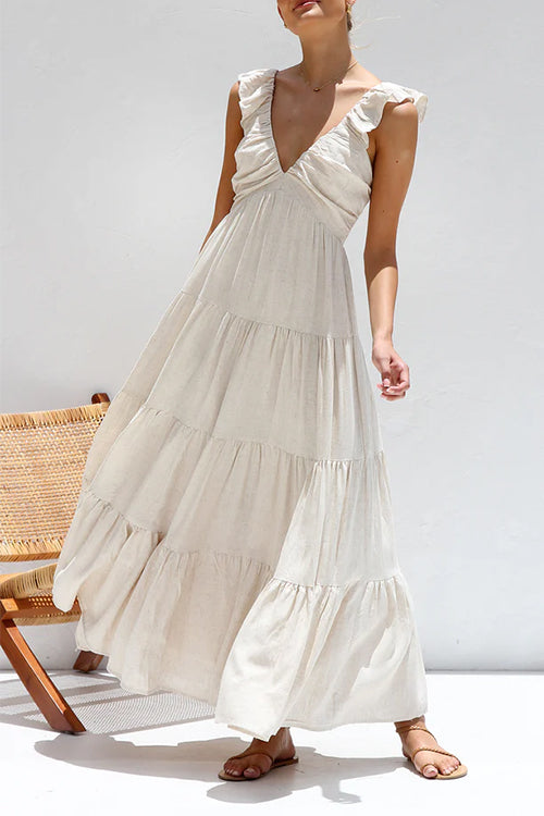 Isa | Robe Maxi avec Volants