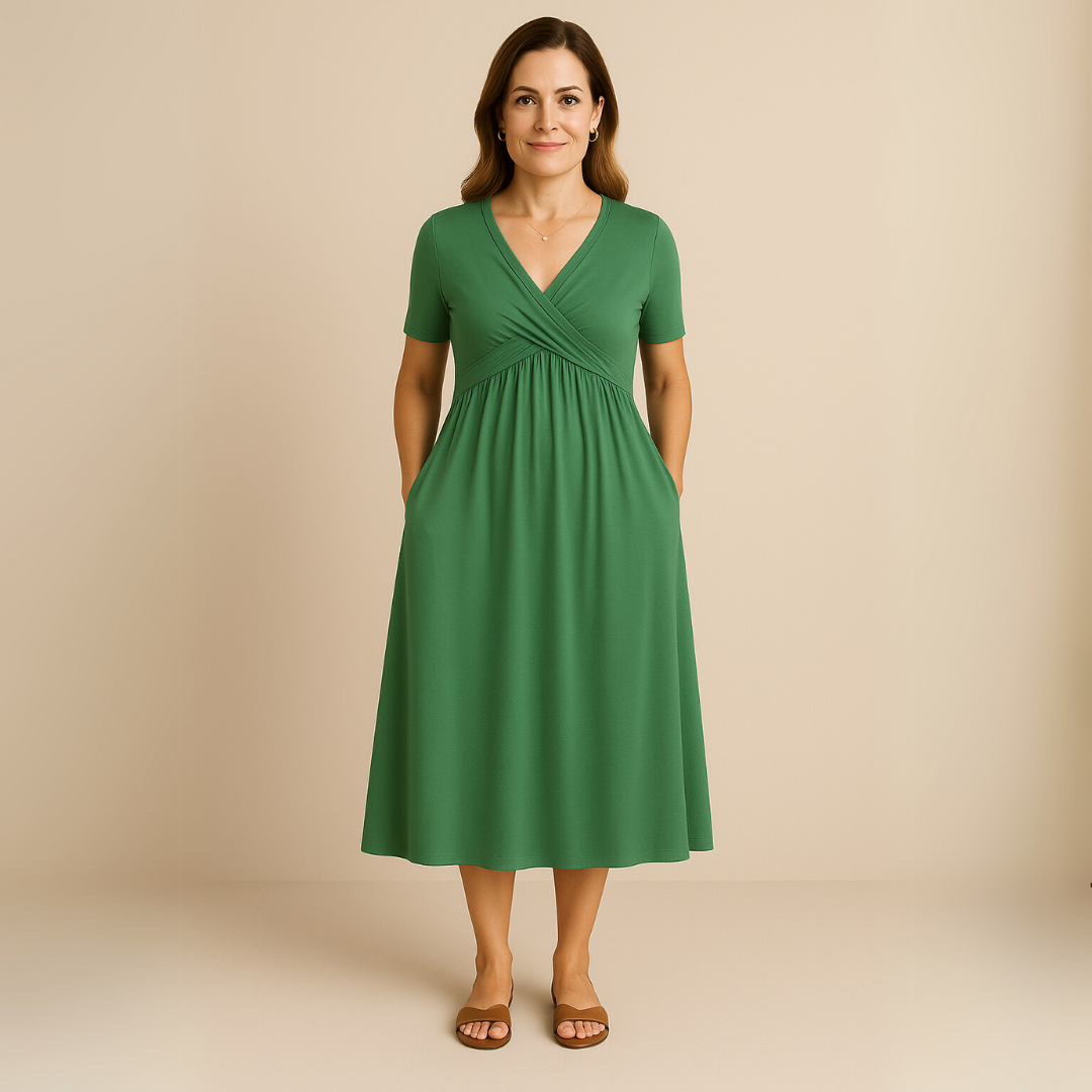 Corazon™ | Robe midi à décolleté en V