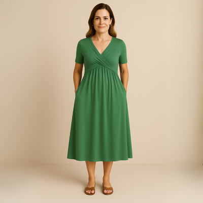 Corazon™ | Robe midi à décolleté en V