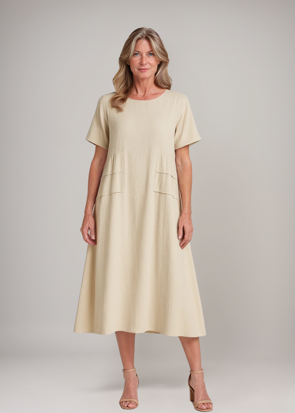 Maliyah™ | Robe midi décontractée avec poches