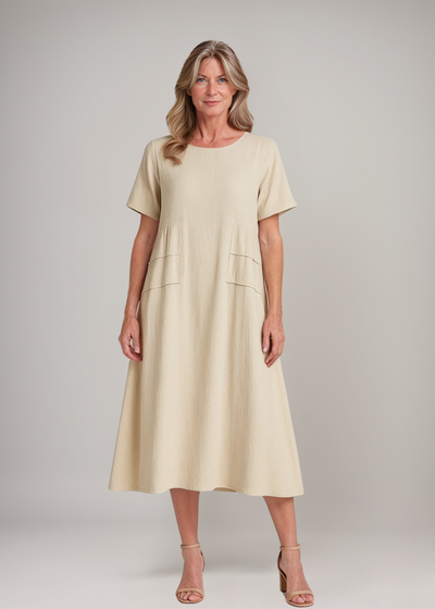 Maliyah™ | Robe midi décontractée avec poches