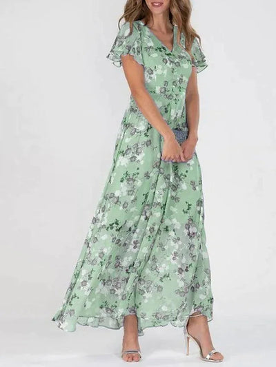 Sofia™ | Robe fleurie avec manches volantées