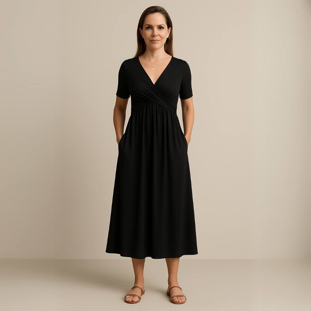 Corazon™ | Robe midi à décolleté en V