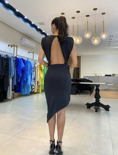 Britty | Robe cocktail avec ourlet tulipe