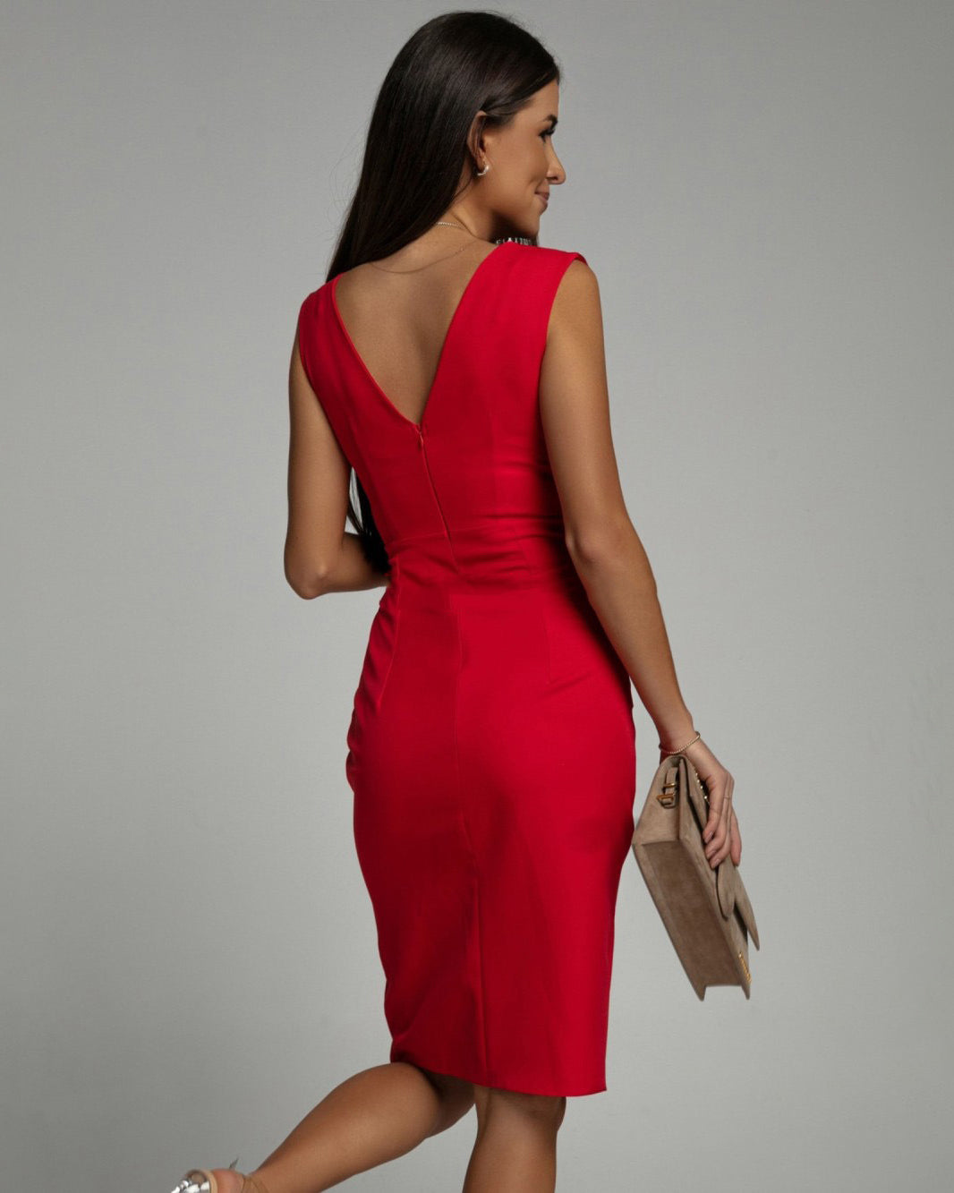 Celina™ | Robe de cocktail avec design plissé