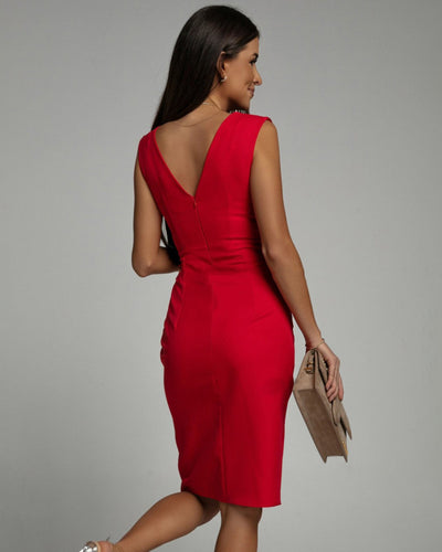 Celina™ | Robe de cocktail avec design plissé