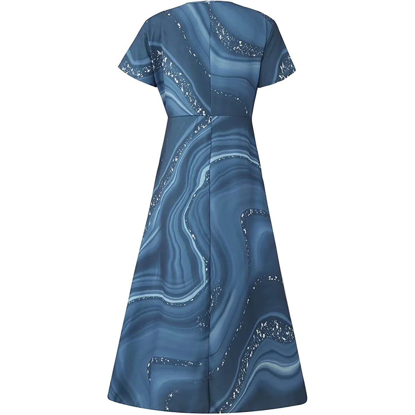 Stella™ | Robe midi avec motif tourbillon et décolleté en V