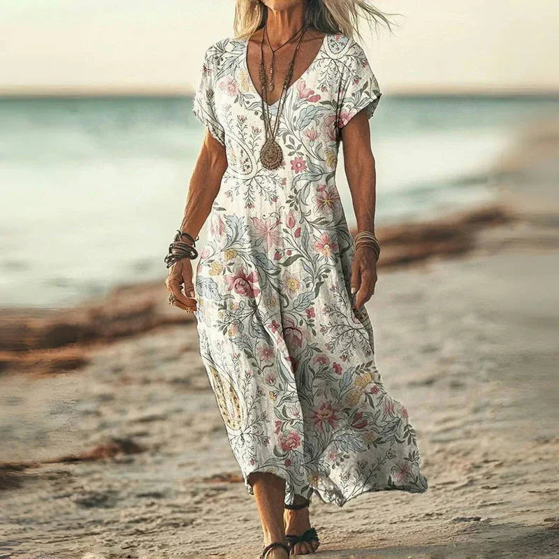 Elsie™ | Robe Maxi Batik Légère
