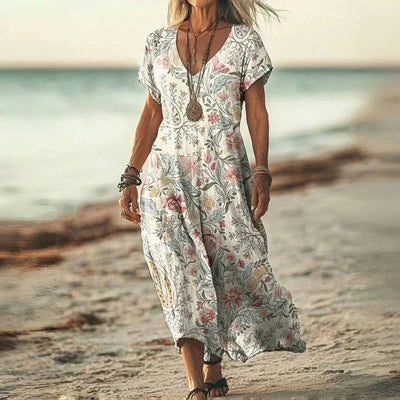 Elsie™ | Robe Maxi Batik Légère