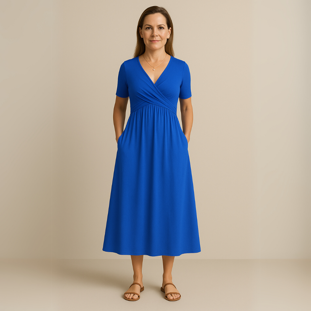 Corazon™ | Robe midi à décolleté en V