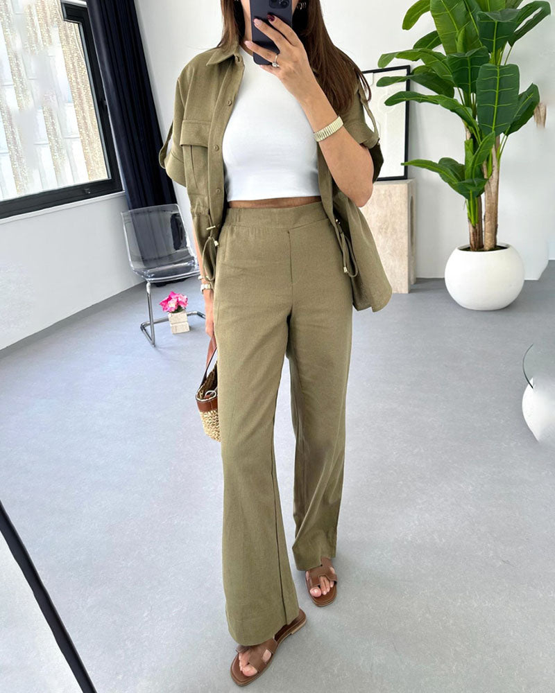 Molly - Ensemble de Vêtements de Travail à Cordon de Serrage – Deux Pièces
