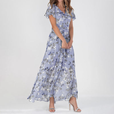 Sofia™ | Robe fleurie avec manches volantées
