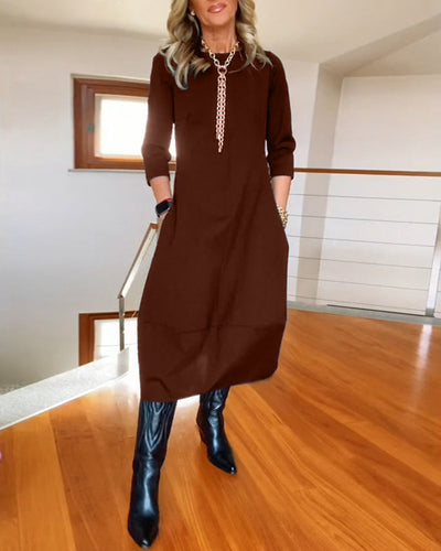 Nele™ | Robe Midi Raffinée