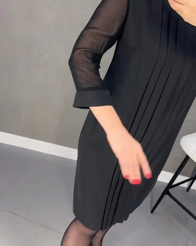 Isaline – Robe Plissée Élégante