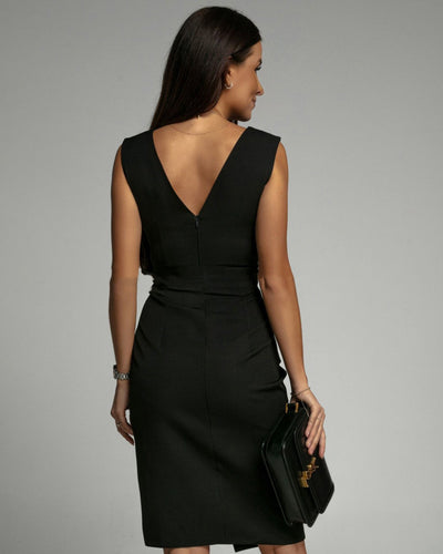 Celina™ | Robe de cocktail avec design plissé