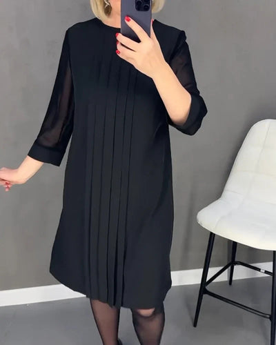 Isaline – Robe Plissée Élégante