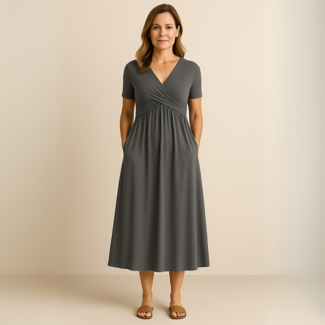 Corazon™ | Robe midi à décolleté en V