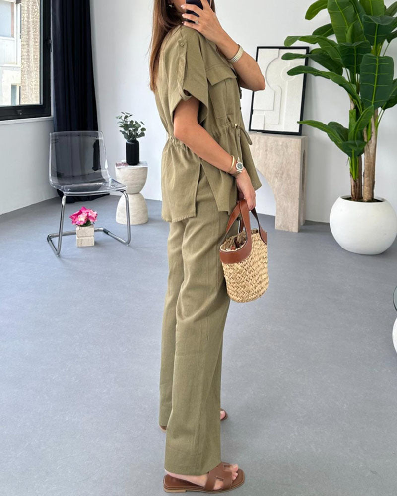 Molly - Ensemble de Vêtements de Travail à Cordon de Serrage – Deux Pièces
