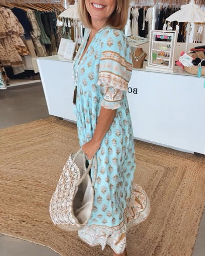 Hilga™ | Tunique Boho avec Franges