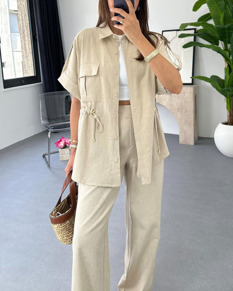 Molly - Ensemble de Vêtements de Travail à Cordon de Serrage – Deux Pièces