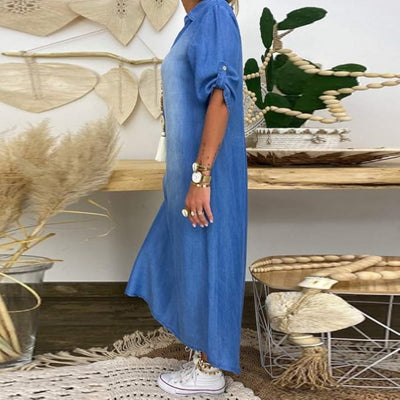 Mélina I Robe d’Été en Denim Léger