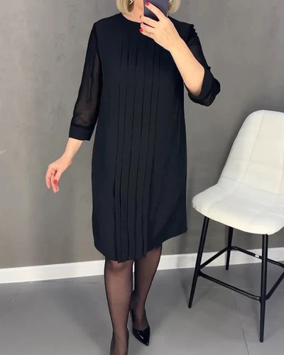 Isaline – Robe Plissée Élégante