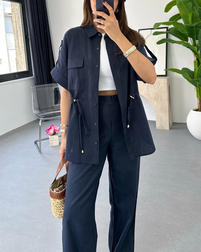 Molly - Ensemble de Vêtements de Travail à Cordon de Serrage – Deux Pièces
