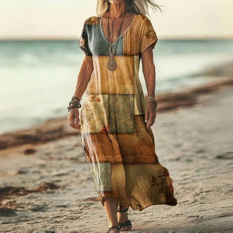 Elsie™ | Robe Maxi Batik Légère
