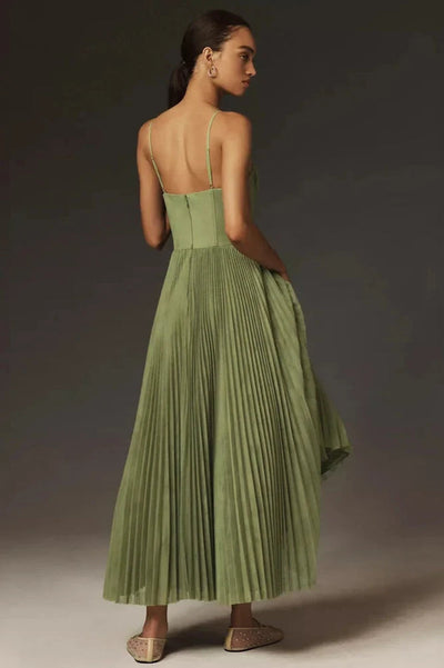 Elara™ | Robe plissée en tulle avec corset