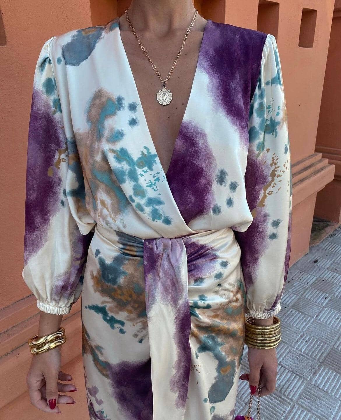 Hedwig™ | Robe Midi Wrap Artistique