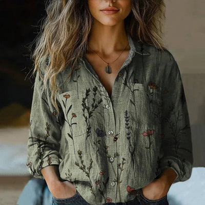 Morena™ | Blouse Imprimée Vintage