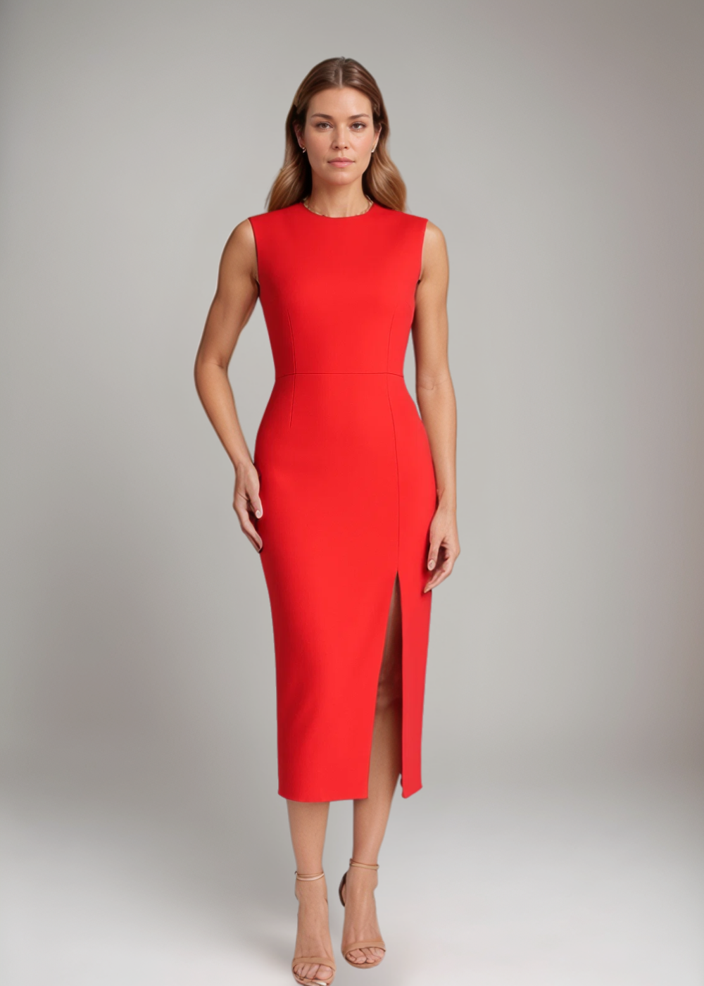 Carolin™ | Robe Midi Élégante Sans Manches