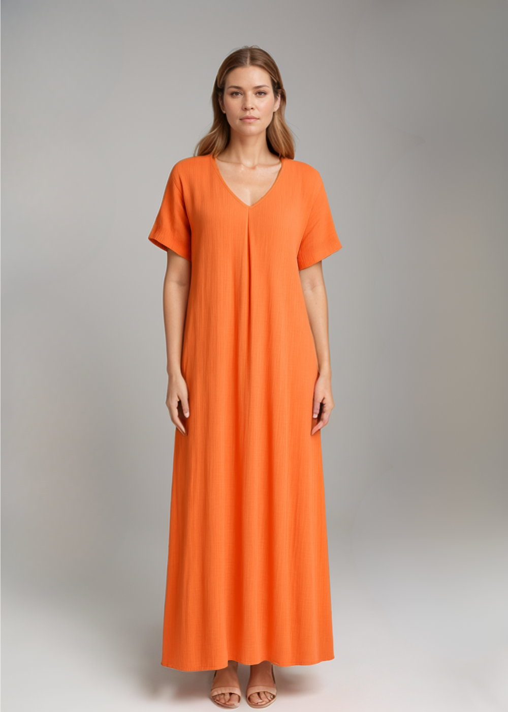 Emilia™ | Robe midi fluide à coupe décontractée