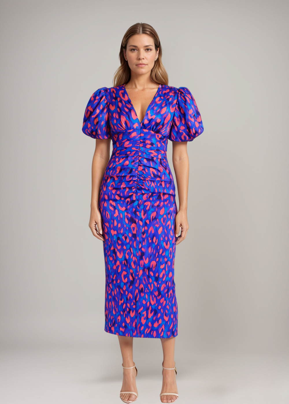 Lily™ | Robe midi à fronces lumineuses