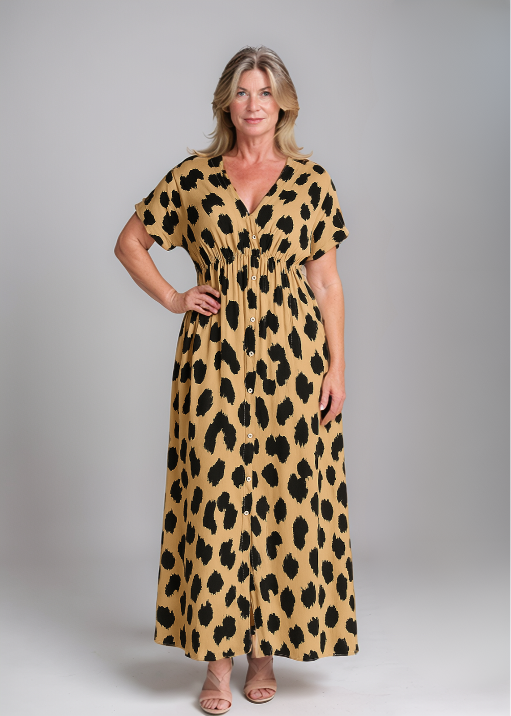Fenja™ | Robe maxi à motif léopard
