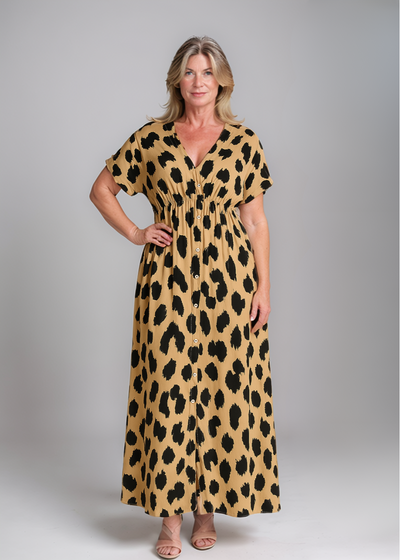 Fenja™ | Robe maxi à motif léopard