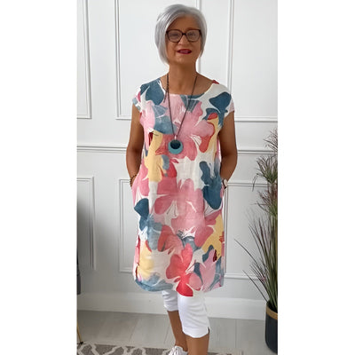 Mailin™ | Robe tunique décontractée avec une touche florale