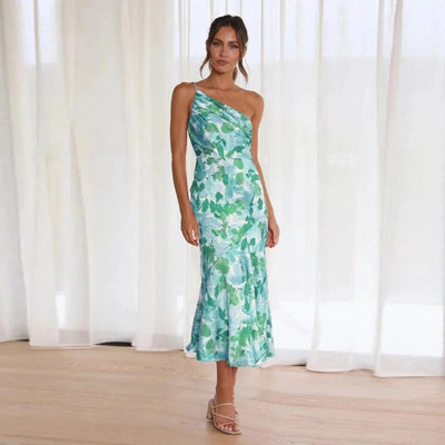 Viktoria™ | Robe maxi asymétrique à motif floral