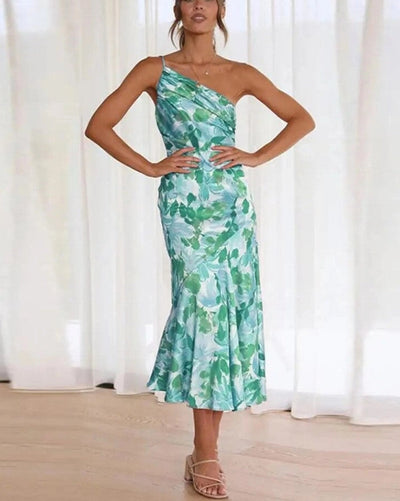 Viktoria™ | Robe maxi asymétrique à motif floral