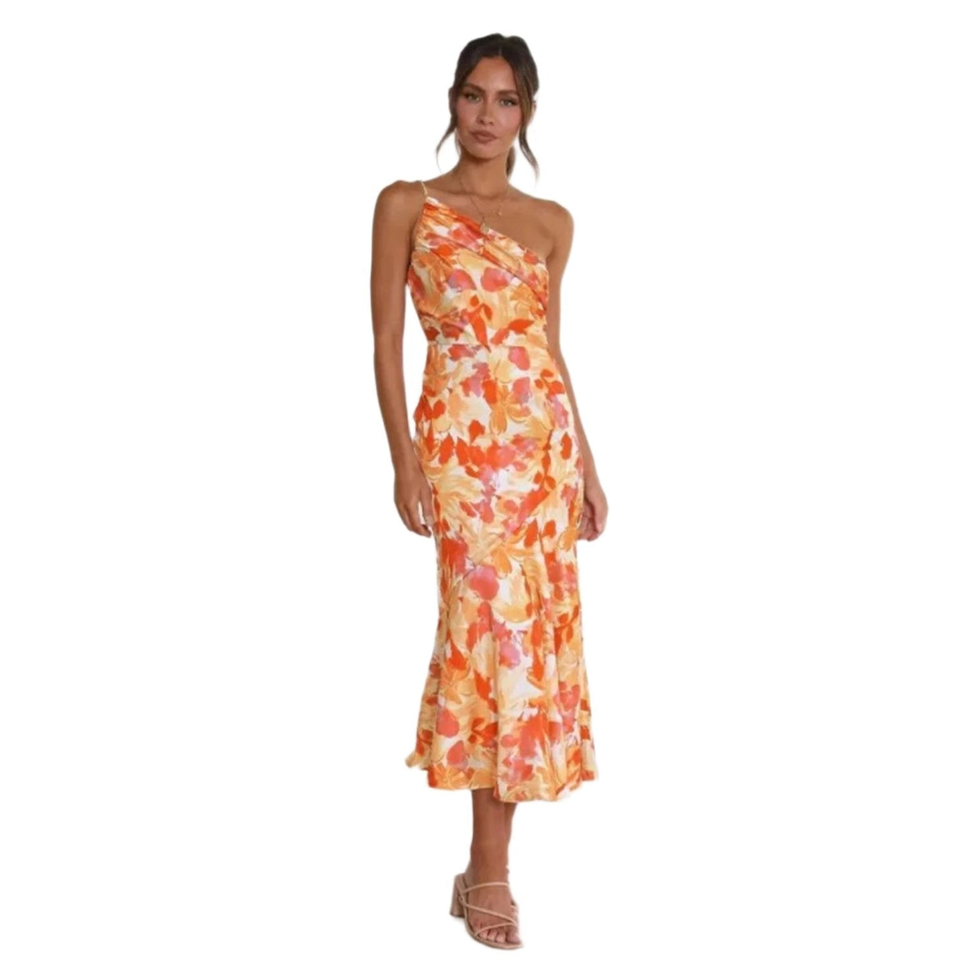 Viktoria™ | Robe maxi asymétrique à motif floral