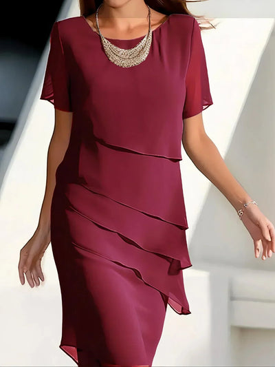 Juna™ | Robe Midi en Chiffon
