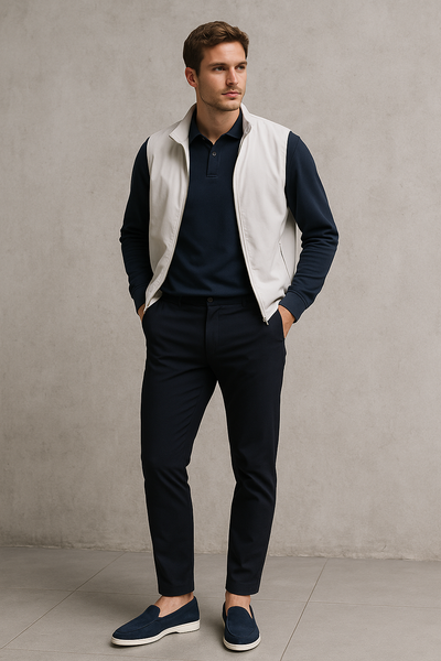 Marceau | Pantalon Quotidien Premium en Tissu Élastique