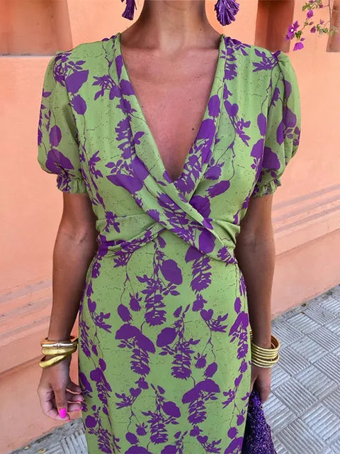 Antonia™ | Robe portefeuille Boho-Chic