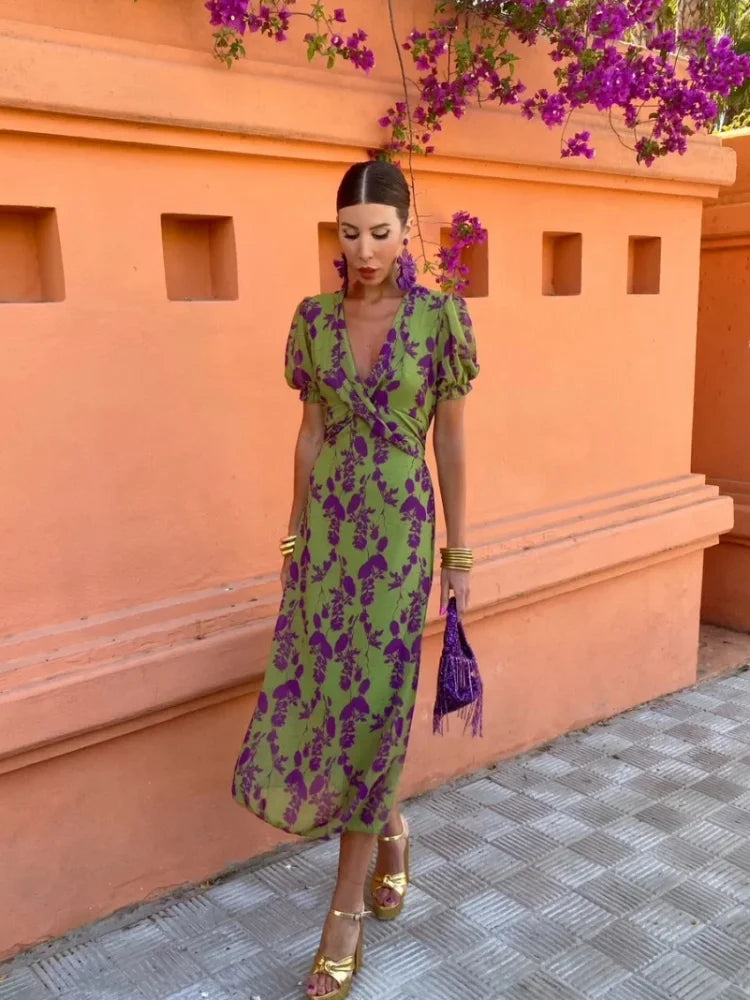 Antonia™ | Robe portefeuille Boho-Chic