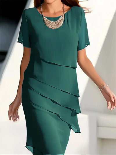 Juna™ | Robe Midi en Chiffon
