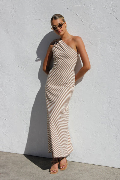 Rocia™ | Robe d'été à rayures avec une touche élégante