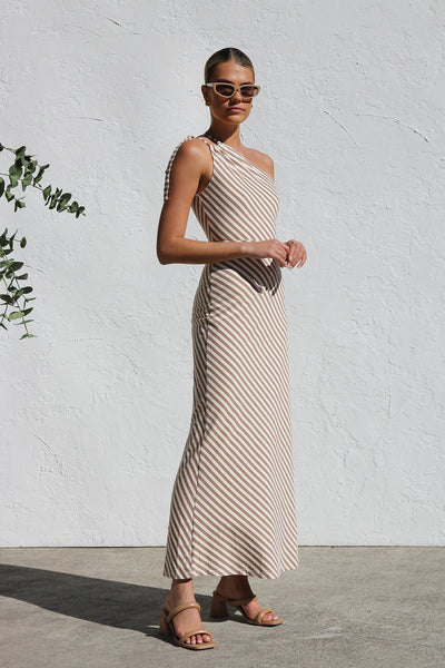 Rocia™ | Robe d'été à rayures avec une touche élégante