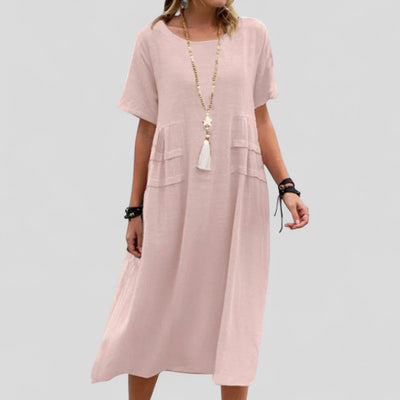 Maliyah™ | Robe midi décontractée avec poches