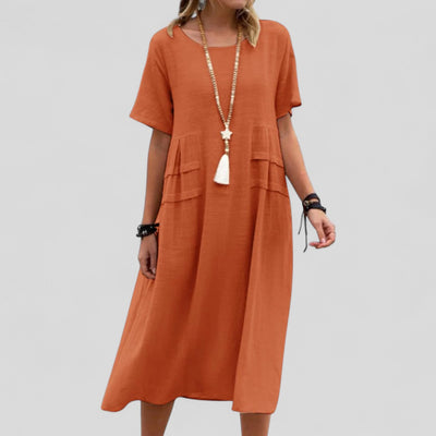 Maliyah™ | Robe midi décontractée avec poches